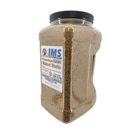 Premium Ground Walnut Shell Media Grit Size 12/20-5 lbs/2.3 kg - Medium Grit Walnut Shells for Tumbling, Blasting or Vibratory Use