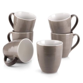 Dowan Coffee Mugs Coffee Mugs Set of 6 17 Oz Large Coffee Mugs Ceramic Coffee Cups