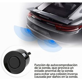 Sensores Reversa De Para Auto,Indicador de alerta sonora Sensor estacionamiento automóvil Kit de radar marcha atrás Advertencia Sistema de sonda 12V Assist Vehículos reversa Sensor de asistencia