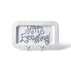 Happy Everything Stone Skinny Stripe Mini Rectangle Platter