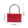 2 Pack Keyed Padlock Luggage Locks Red ABS Plastic Covered