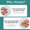 102 Pcs Mini Nail Sanding Bands, 180 Grit Small Sanding