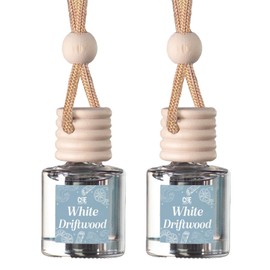 CANDECraftCo Car Air Hanging Fragrance Oil, Car Auto Freshener for Essential Oils, Scents Fragrance Aromatherapy Automobile Diffuser, Long Lasting (White Driftwood)