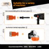 BGTEC Diamond Hole Saw Kit - 8PCS 25/35/50/75/100mm Core Bit