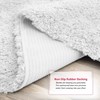 Clara Clark Shaggy Bath Rug with Non-Slip Backing Rubber Super