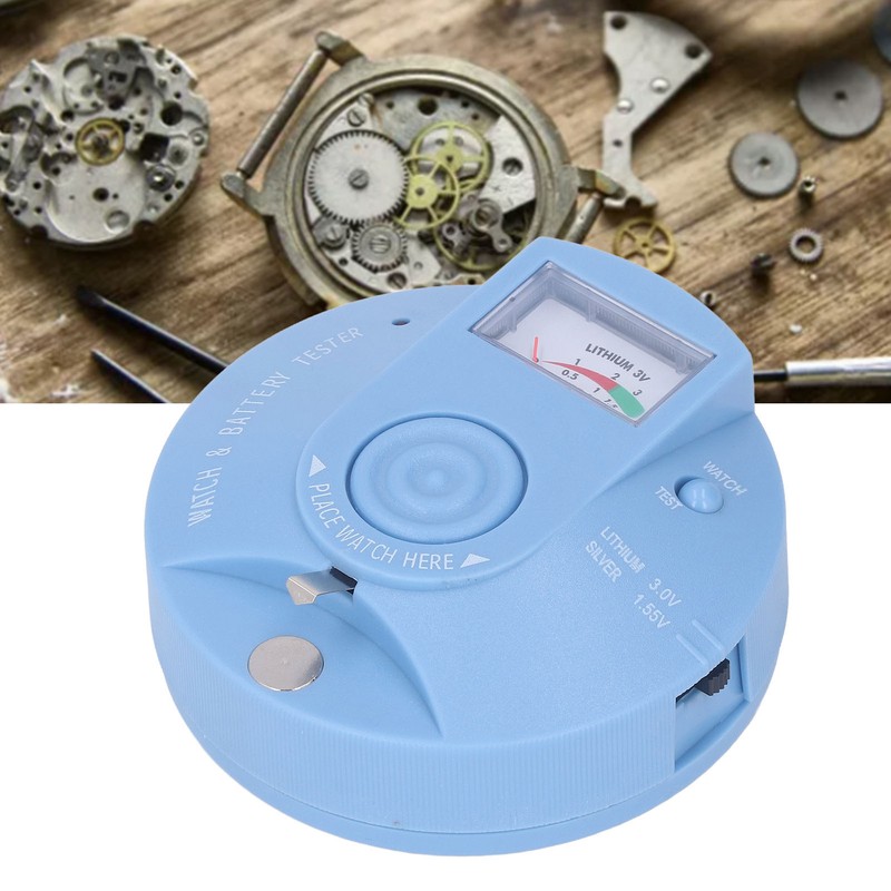 Watch Movement Tester Circular Watch Detection Repair Tool Button Battery