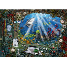 759 Piece Jigsaw Puzzle Submarine Escape Puzzle Ravensburger 17250 4 Colorful