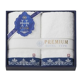 Imabari Towel Set Gift Set of 2 Face Towels, 13.0 x 31.5 inches (33 x 80 cm), Premium Hotel Specifications, Boxed, Present, Made in Japan