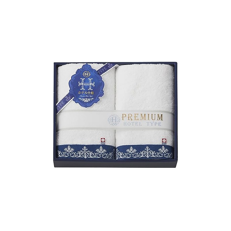 Imabari Towel Set Gift Set of 2 Face Towels, 13.0