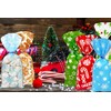 MISS FANTASY 160 Pack Christmas Cellophane Goody Bags with Twist