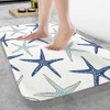 Nautical Starfish Bath Rugs Microfiber Bathroom Mat Soft Plush Shaggy