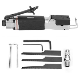 Reciprocating Air Saw, Air Saw/Air File with 3 Saw Blades, Multi-function Pneumatic Reciprocating Body Saw Air Powered Mini Tool Cutting Tool, Shockproof and Non-slip Handle