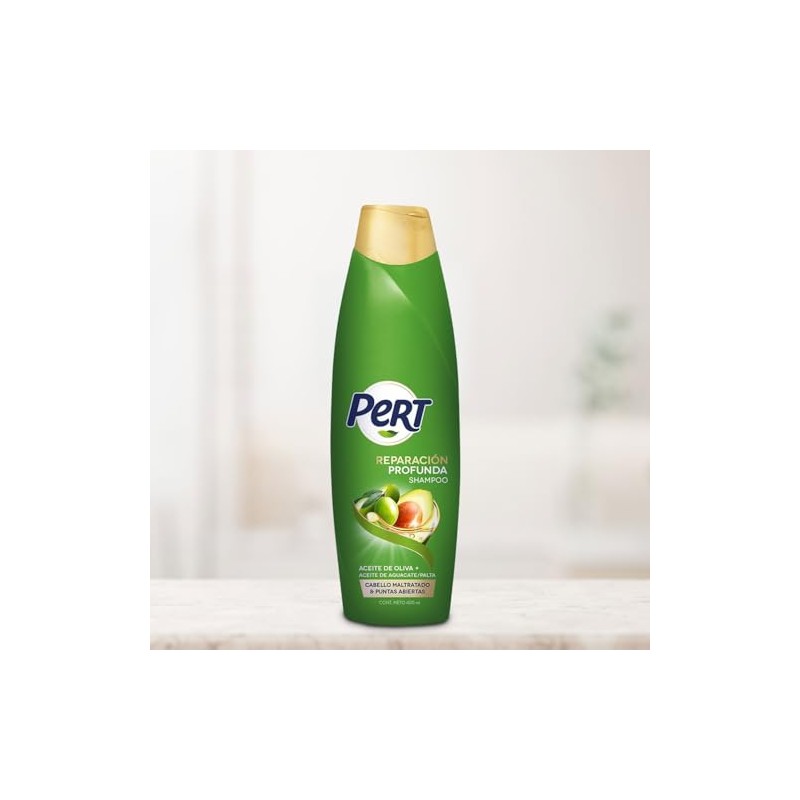 PERT, Shampoo Olivo y Aguacate | Repara profundamente el cabello