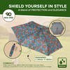 ECO CHIC Manual Mini Umbrella Windproof Strong Compact Folding Travel