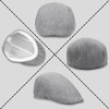 Mens Flat Caps, Beret Irish Forward Cap, Casual Trend Linen