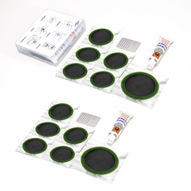 LotsJoy Bicycle repair kit set, repair kit bicycle also replenishment kit for other bicycle repair kit, bicycle tyre repair kit for cyclists, motorcycles, BMX, off-road vehicles and inflatable rubber