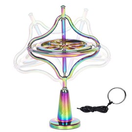 Shine Us Gyroscope Spinning Top, Fingertip Toys Balance Spinner Toy Metal Anti-Gravity Colorful Decompression Educational Gift for Kids top (Top-001)