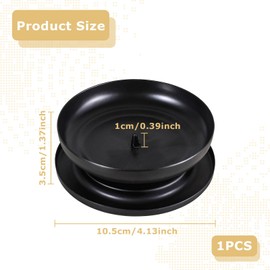 Kerzenhalter Mit Dorn,Kerzenständer Metall Mit Dorn 1cm,Kerzenhalter Stumpenkerzen,Kerzenhalter Eisen Kerzenplatte Stumpenkerzenhalter,Kerzenständer Für Led & Wachskerzen,Räucherkerzen,Spa,Hochzeiten