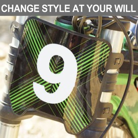 Sur Ron Number Plate, DH Fork License Plate for Sur Ron X/S, STING X3/MX3/MX4, X160/X260 Electric Dirt Bike DH Bike, BLACK