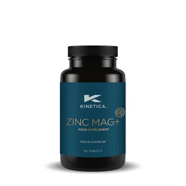 Kinetica Zinc Mag | 90 Capsules | 420 mg Magnesium | 16.5 mg Zinc | 193μg Selenium | 4.8mg B6 | 30 Servings | Sleep aid | Vegan & Vegetarian Friendly