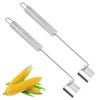 Corn Shucker | 2 Pack Stainless Steel Corn Cob Scraper,Peeling