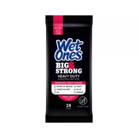 Wet Ones Big Strong Hand Wipes 164 Count Antibacterial Hypoallergenic Large W...