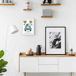 WALWI Money Gift Packaging | Wedding Gifts Money | Gift for Registry Office | Wedding Gift for Bride and Groom | Gift for Wedding | Frame in White