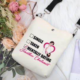 G2TUP Timoth Fans Gift Dating Timothée Crossbody Bag Timy’s G-irl Travel Bag Chalamet Fandom Girls Gift (Dating Timothée X)