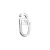 Interdeco Folding Hooks with Flat Eyelet, Clip Over Hooks for
