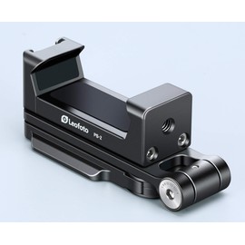 LEOFOTO PS-2 Phone Holder, Cell Phone Stand, Adjustable Angle, Compact and Portable, 1/4" Screw Thread, Arca Compatible (Black)