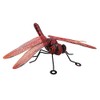 AB Tools Small Metal Red Dragonfly Garden/Home Wall Art Ornament