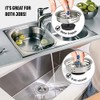 HIGHCRAFT 9843-2 Stainless Steel Kitchen Sink Strainer Basket Replacement for