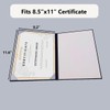 Goprety Smooth Leather Imprinted Diploma Cover for Graduation Certificate Holder