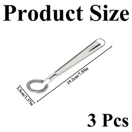 3 Pcs Stainless Steel Hand Beaters Spring Coil Wire Egg Beate Whisk Blender Handheld for Coffee Creamy Sauce Milk Mixing Kitchen Tool