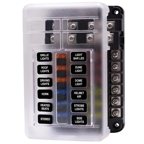 drivelin2 12 Way 12V 24V Auto Car Power Distribution Blade