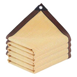 Shade Cloth - Pergola Sun Shade 90% Outdoor Shade Fabric with Grommets for Pergola Cover Patio Gazebo Deck Garden Porch Wheat(6 * 20FT)