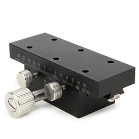 X Axis Manual Linear Stage,Dovetail Trimming Bearing Fine-Tuning Platform Sliding Table Aluminum Alloy,50 x 30mm / 2 x 1.2inch，for Optical,microscopes,Printing Machines, etc