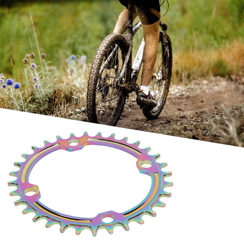 Mountain Bike Chainring Aluminium Alloy 32T Single Speed Oval Bike