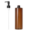 Blackout Plastic Bottle Pump, Brown, 16.9 fl oz (500 ml)