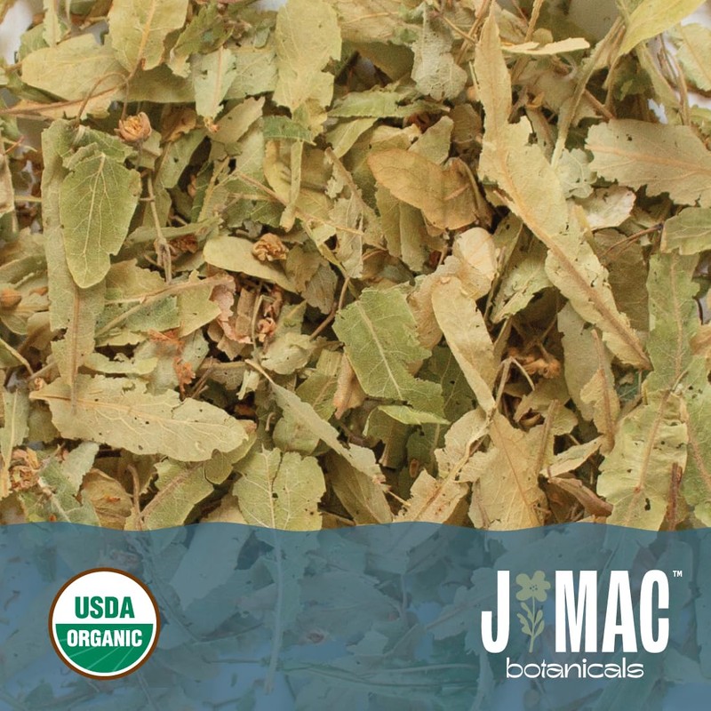 J Mac Botanicals, Organic Linden Leaf and Flower, Whole Leaves