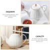 Alipis Ceramic Teapot Elegant White Tea Pot for Home Use