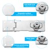 Keyed Hasp Locks, 2 Pcs Knob Locking Hasp, Cabinets Hasp