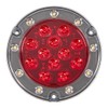 Maxxima M85417R Red LED Ultra Thin Round Hybrid Lightning Stop