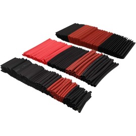 UMTMedia® 127 Pcs Assorted Kit Heat Shrink Cable Wire Tube Sleeve Wrap Various Sizes Black/Red