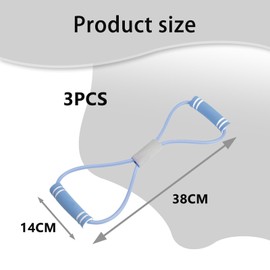 3 Pcs Resistance Bands with Handle, Stretch Bands for Exercise, Fitness Equipment Full-Body Arm and Shoulder Stretch Workout Strength Training Yoga and Gym Use