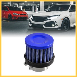 REPAIROCK Auto Car Universal 25mm 1" Inlet Dia Air Intake Cone Filter Parts Blue Auto Replacement Parts