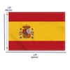 Bandera española de 2 x 3 pies, mediana 60 x