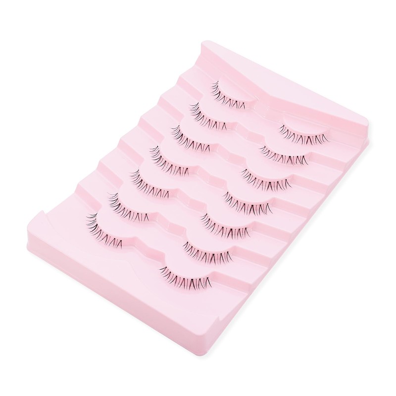 outopen 7 Pairs Bottom Lashes Japanese Manga Style False Eyelashes