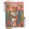 QQYRHN 5D Cow Reading Newspaper Diamond Painting Kit for Adults