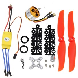 Kyrio 2200KV RC Brushless Motor 2212-6 + with 30A ESC Set + Accessory Kit for Free Mounting Kit Holder for RC Aircraft Quadcopter Helicopter Aircraft